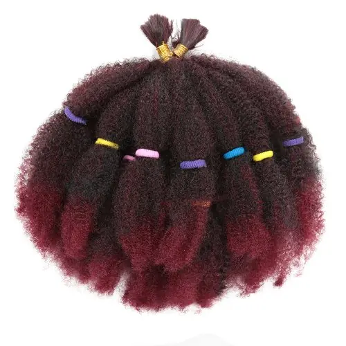 Image de Cheveux Afro Crépus Synthétiques 12 Pouces - Prêt à Tresser