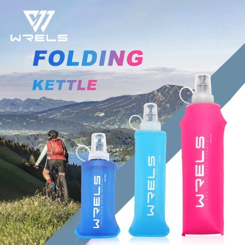 Bild von Faltbare Silikon-Wasserflasche 150ml, 250ml, 500ml – Leichte, robuste Trinkflasche für Outdoor-Aktivitäten wie Laufen, Camping, Wandern und Reisen