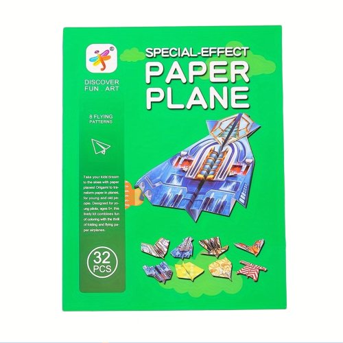 Imagen de 32 - Kits de aviones de papel surtidos PCS: clásico, lejos - volando, especial - efecto y vuelo prolongado