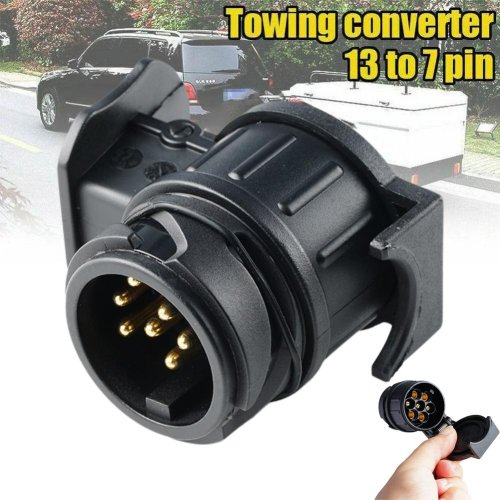 Afbeelding van 13 Tot 7 Pin Plug Adapter Trailer Connector Waterdichte Stekkers 12V Beschermen Slepen Adapter Socket Connector Trekhaak Handgereedschap