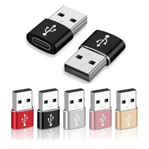Zdjęcie Adapter USB-C na USB-A 3.0 – szybkie ładowanie i przenoszenie danych, konwerter typu C żeński na A męski, zgodny z OTG
