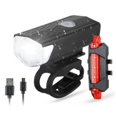 Image de Feu LED USB pour Vélo - Avant & Arrière
