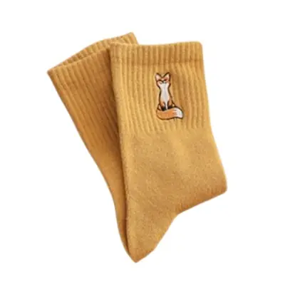 Image de Chaussettes Mignonnes Renard Dessin Animé - Coton Doux & Original