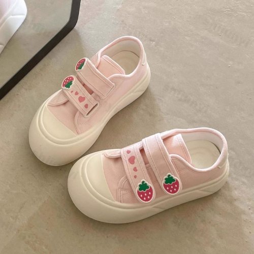 Afbeelding van Dames Canvas Schoenen 2025 Lente Herfst - Nieuwe Ademende Platform Casual Sneakers met Lichtgewicht Ontwerp en Zachte Zool voor Comfortabele Dagelijks Draag