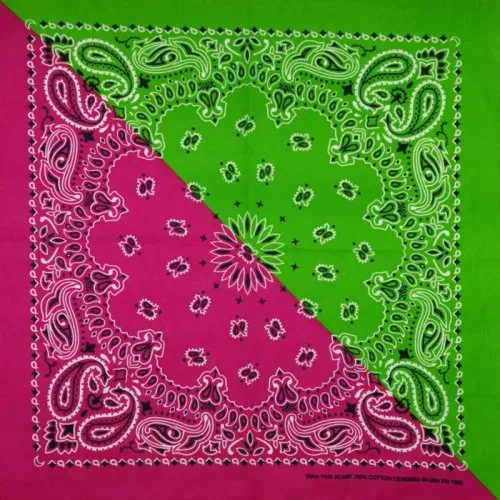 Grün rosa rot