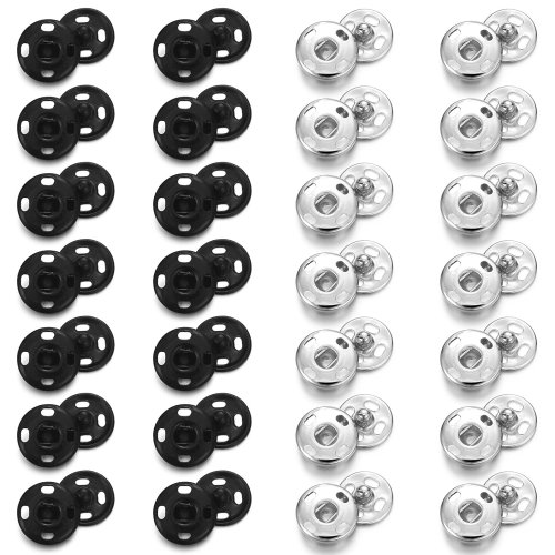 Afbeelding van Metalen Drukknopen 8mm & 10mm – 100 Sets voor Naaien