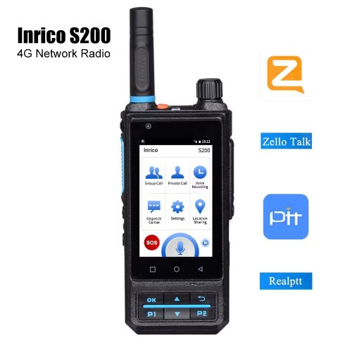 Zdjęcie Inrico S200 – Telefon Komórkowy z Funkcją Walkie-Talkie, 4G LTE, Android 10, PTT Zello, Globalne Połączenia, Odblokowany
