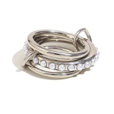Image de Bague Empilable Zircone Cubique Plaqué Or