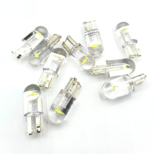 Image of 10-Pack T10 W5W WY5W 168 501 2825 COB LED Car Wedge Bulbs for Parking Lights, Side Door, Instrument Panel, and License Plate – 12V Auto Lighting