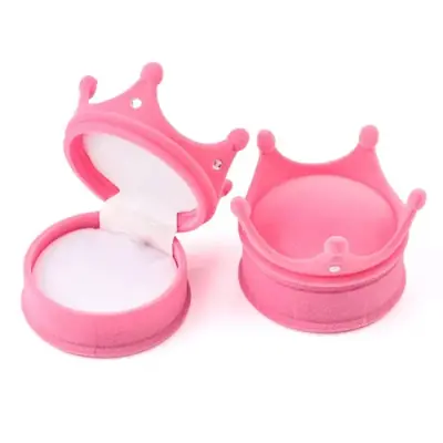 Image de Boîte à Bijoux Couronne en Velours - Élégante & Pratique