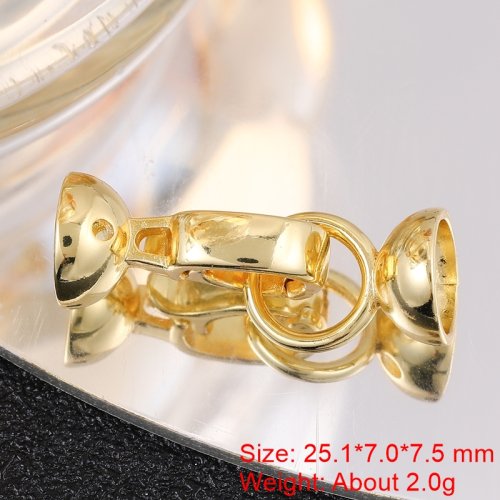 Image of Juya DIY Needlework Bead Pearls Jewelry Making Accessories 18K Gold Silver Plated Creative Fastener Lock Closure Clasps Supplies