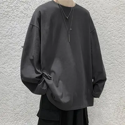 Image de T-Shirt Oversize en Coton - Unisexe, Manches Longues