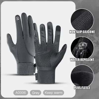 Image de Gants Hiver Cyclisme Chauffants - Imperméables & Écran Tactile