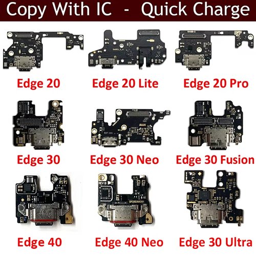Afbeelding van Nieuwe USB Opladen Board Port Dock Flex Kabel Connector met Microfoon voor Motorola Edge 20 Lite, S30, S40, S50, Neo, Fusion, Ultra, Pro, Plus en 2021 Modellen