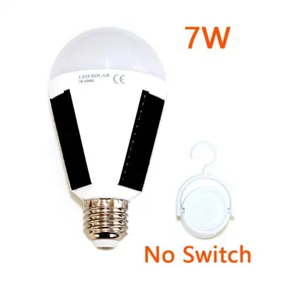 Image de Ampoule Solaire Rechargeable E27 - Lumière d'Urgence pour Camping et Extérieur