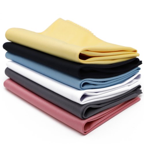 Bild von 5er Set Mikrofaser-Reinigungstücher für Brillen – 30x30 cm, farbig