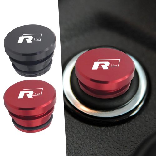 Imagen de Cubierta Universal de Metal para Encendedor de Cigarros de Coche Compatible con Volkswagen R-Line, MK7, Polo, Tiguan, Jetta, Golf, Passat, Touareg – Protección Antipolvo y Estética Premium