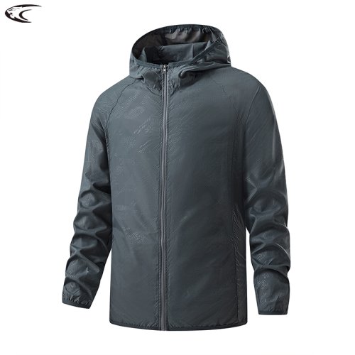 Imagen de LNGXO-chaquetas de senderismo impermeables para hombre y mujer, cortavientos de protección solar para acampar, escalada, abrigo de lluvia, ropa portátil Unisex