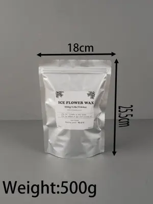 Image de Cire de Sable Blanche - Fleur de Glace & Flocons de Neige