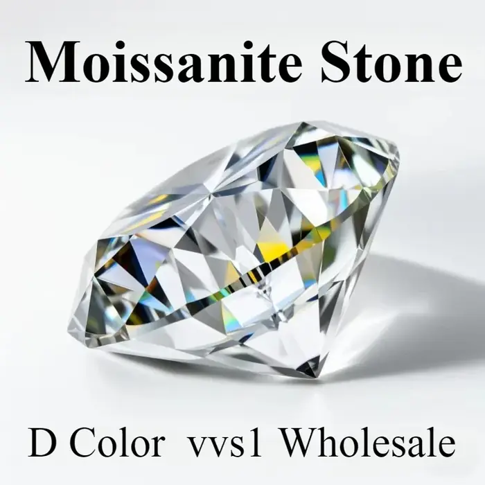 Image de Moissanite Rond 3.0mm - VVS1, Pierre Précieuse pour Bijoux DIY