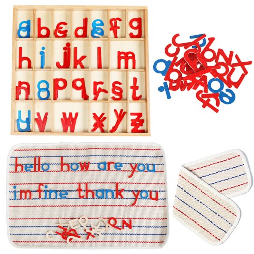 Image de Jouet Montessori Alphabet en Bois - Apprentissage des Lettres