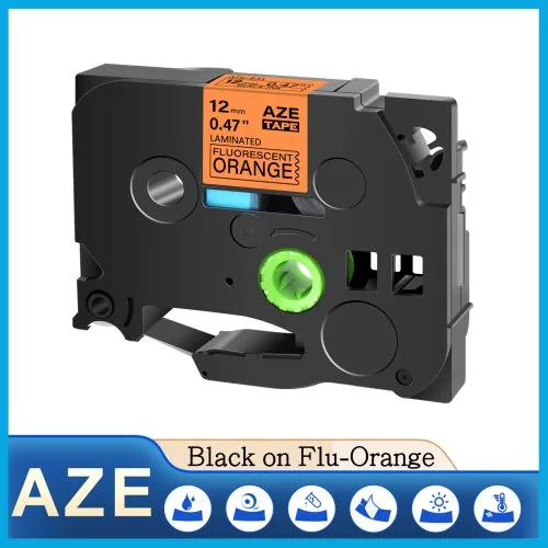 Black on Flu-Orange