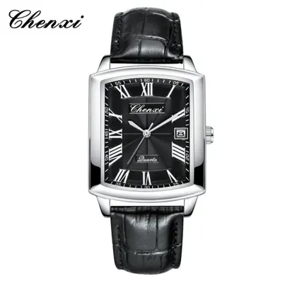 Image de Montre Classique en Cuir pour Couple - Style Rétro & Étanche