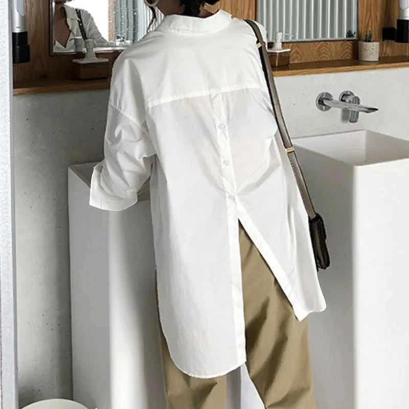 Afbeelding van Stijlvolle Witte Tuniek Blouse voor Dames - Zomer 2025