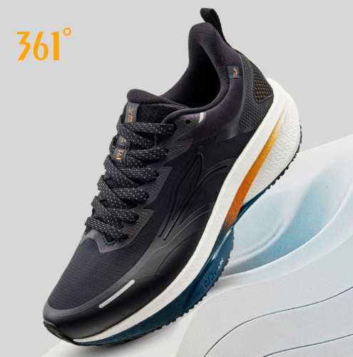 Image of 361 Degrees Rain Block 8.0 Men's Winter Running Shoes – Waterproof, Fleece-Lined, Anti-Slip, Warm & Comfortable Sneakers for Cold Weather