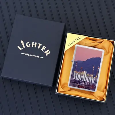 Image de Briquet Kerosène Marlboro - Cadeau Créatif pour Hommes