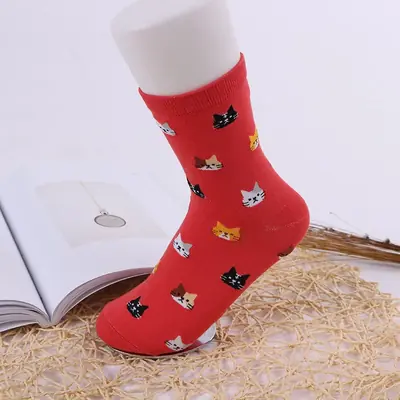 Image de Chaussettes Kawaii Chat Harajuku - Style Japonais Mignon