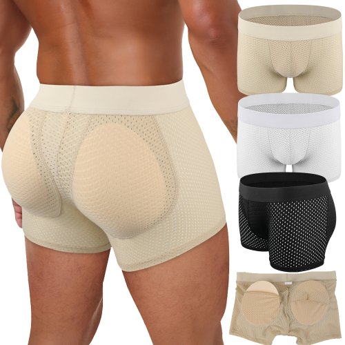 Afbeelding van Hip Lift Boxer Briefs met Verwijderbare Nep Billen voor Mannen