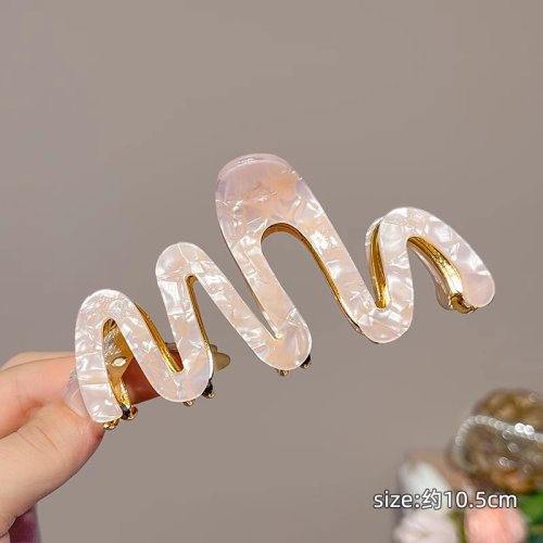 Immagine di Nuovo colorato gelatina onda artiglio dei capelli forcina donne ragazze moda design coreano dolce semplice irregolare clip di capelli copricapo