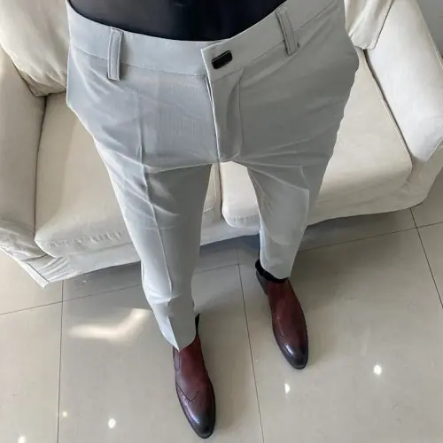 Image de Pantalon Homme Élégant Taille Élastique - Automne 2025