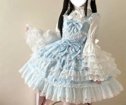 Imagen de Vestido Lolita Princesa Vintage con Encaje y Flores