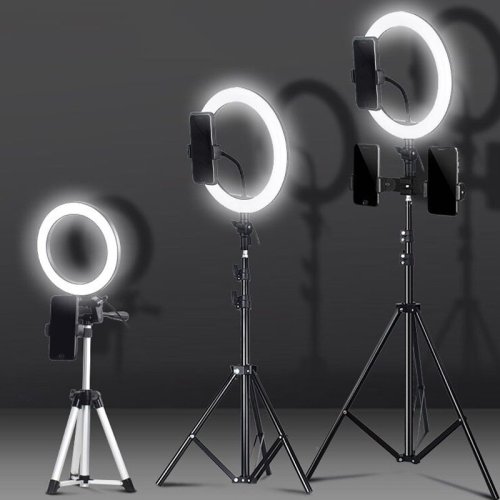 Immagine di Lampada ad Anello 26 cm per Video e Foto - Ideale per YouTube e Live