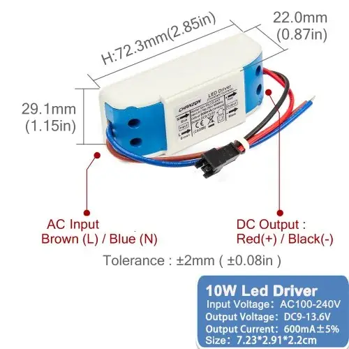 600mA DC9-13.6V