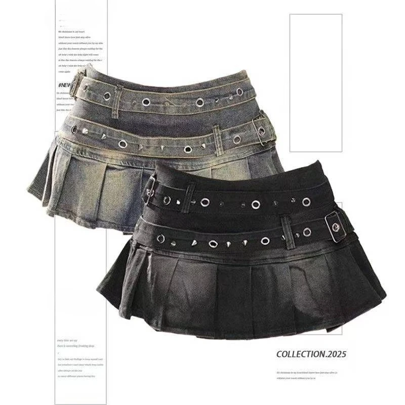 Afbeelding van Stijlvolle Denim Minirok in Y2K Look