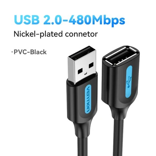 480Mbps-PVC negro