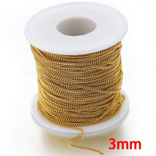 3mm plat goud kleur