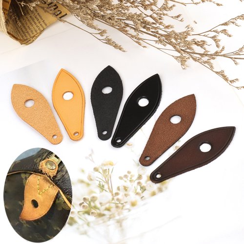 Image of Premium Genuine Leather Zip Pullers Replacement for Luggage, Backpacks, Jackets, and Suitcases – 2-Pack DIY Zipper Heads Accessory