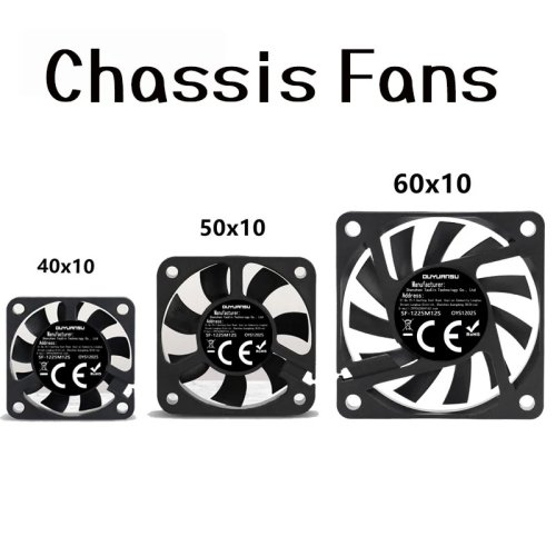 Afbeelding van Stille 5V 2-Pin Koelventilator voor PC CPU, 40x40x10mm, 50x50x10mm en 60x60x10mm - Borstelloze Chassis Radiator Fan voor Optimaal Koeling