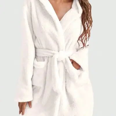 Robe Pyjama Polaire à Capuche - Confort Hiver