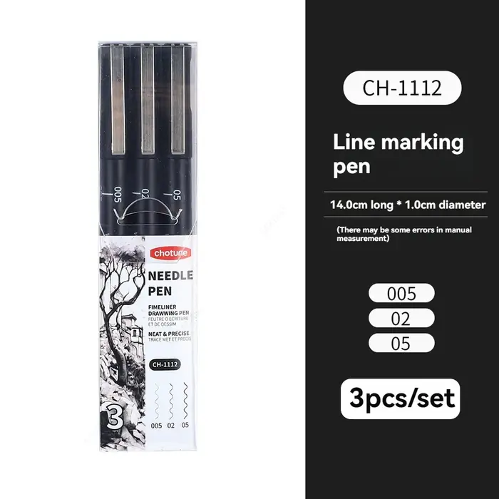 Image de Stylos Fine Point Noir - 15 Tailles pour Dessin & Manga