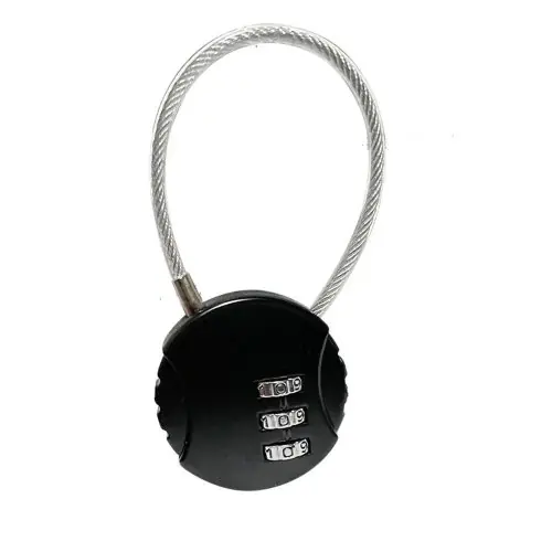 Image de Serrure à Combinaison Mini Câble Acier - Sécurité Pour Bagages
