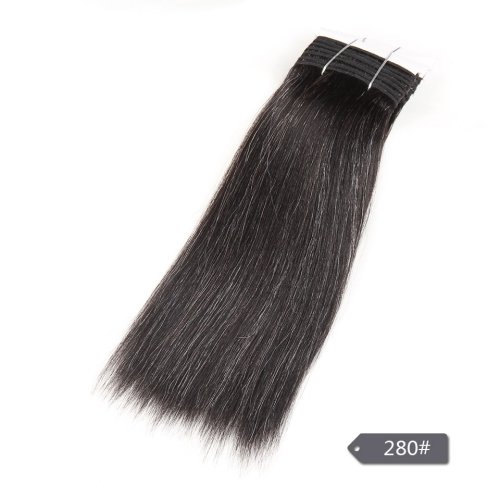 Image de Extensions de Cheveux Gris Yaki Lisses - Élégance Naturelle