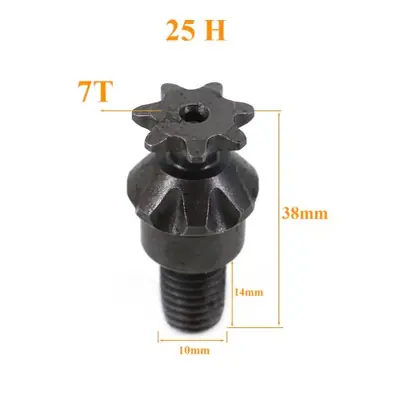 Image de Kit Pignon Avant 25T + Arrière 68T pour Mini Vélo 49cc