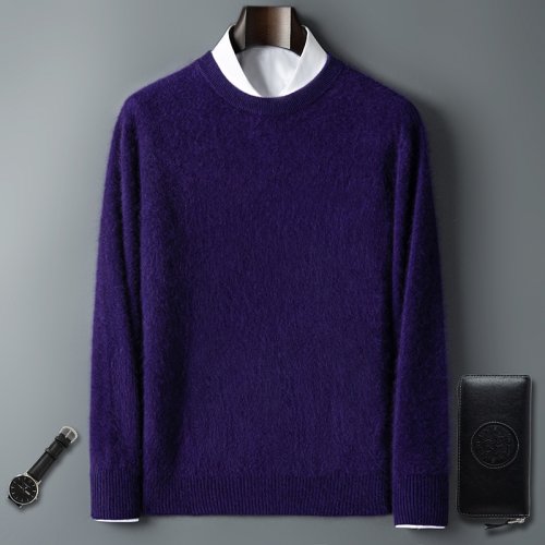 Bild von Herren Rundhalspullover aus 100% Kaschmir – Eleganter Winterpullover