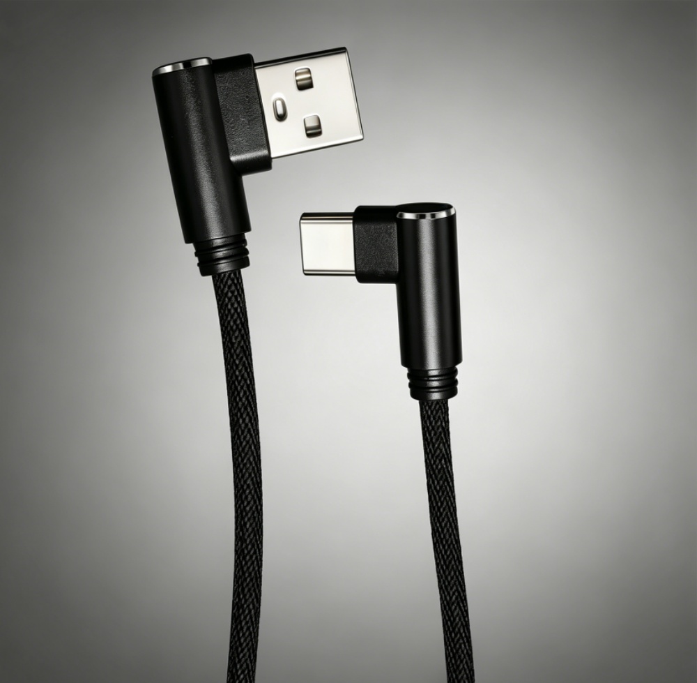 Image de Câble USB-C 90° 40W - Charge Rapide & Données