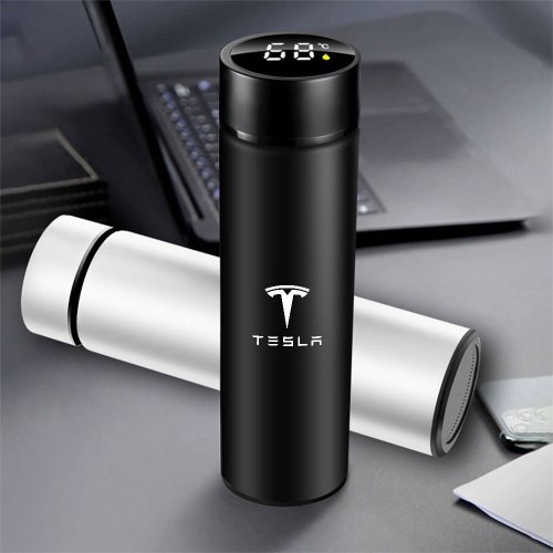 Afbeelding van Intelligente Draagbare Thermosfles van Roestvrij Staal – Ideaal voor Tesla Model 3, Model S, Model X, Model Y en SpaceX Fans